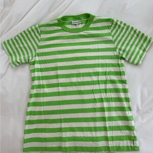 GANNI STRIPED TEE